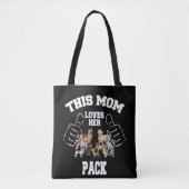 Deze moeder houdt van haar Canvas tas. Tote Bag (Voorkant)