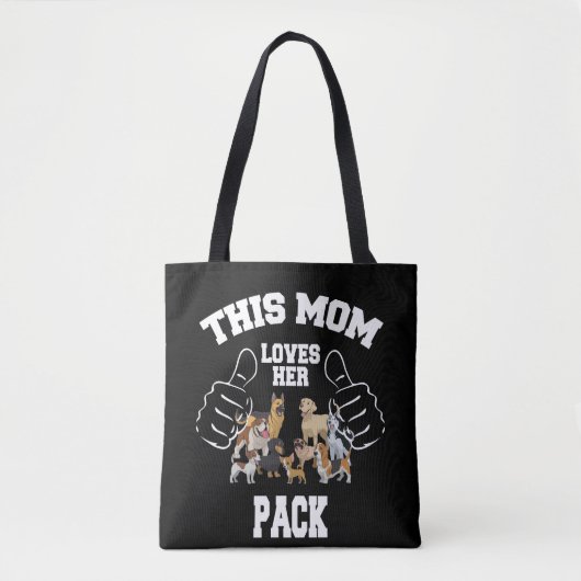 Deze moeder houdt van haar Canvas tas. Tote Bag (Voorkant)