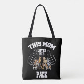 Deze moeder houdt van haar Canvas tas. Tote Bag (Achterkant)
