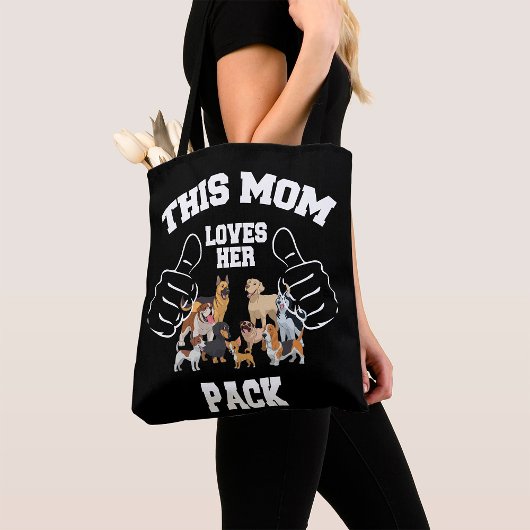 Deze moeder houdt van haar Canvas tas. Tote Bag
