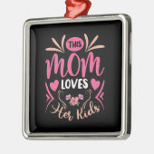 Deze moeder houdt van haar Kind Metalen Ornament (Links)