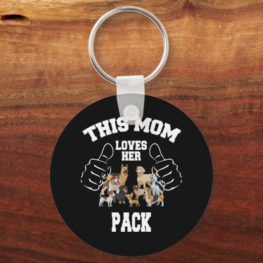 Deze moeder houdt van haar Sleutelhanger. Sleutelhanger (Voorkant)