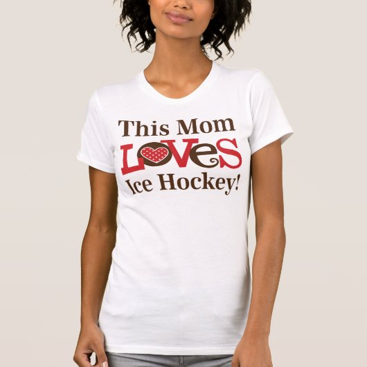 Deze moeder houdt van Ice Hockey T-shirt (Voorkant)