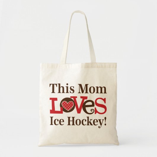 Deze moeder houdt van Ice Hockey Tote Bag (Voorkant)