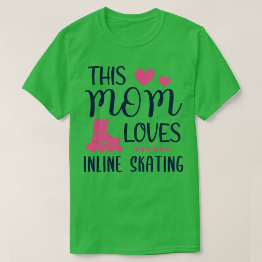 Deze moeder houdt van 'Inline Skating Dames Gift' T-shirt (Design voorkant)