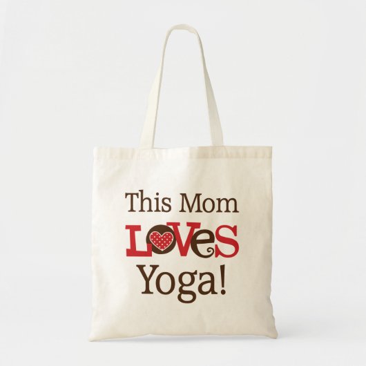 Deze moeder houdt van Yoga Tote Bag (Voorkant)