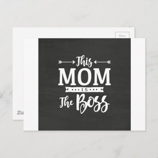Deze moeder is de baas briefkaart (Voorkant / Achterkant)