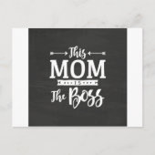 Deze moeder is de baas briefkaart (Voorkant)