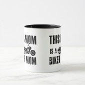 Deze Moeder Is Een Biker Moeder Motorfiets Twee Ti Mok (Midden)