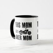 Deze Moeder Is Een Biker Moeder Motorfiets Twee Ti Mok (Voorkant links)