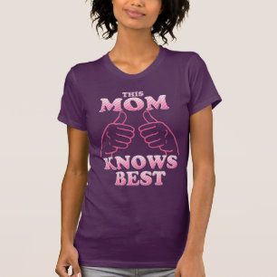 Deze moeder kent het beste in roze t-shirt