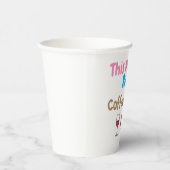 Deze moeder loopt op koffie en wijn papieren bekers (Rechts)