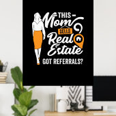 Deze moeder verkoopt onroerend goed poster (Thuiskantoor)