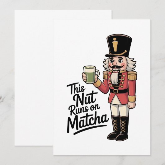 Deze moer draait op Matcha Christmas Nutcracker Aankondiging (Voorkant / Achterkant)