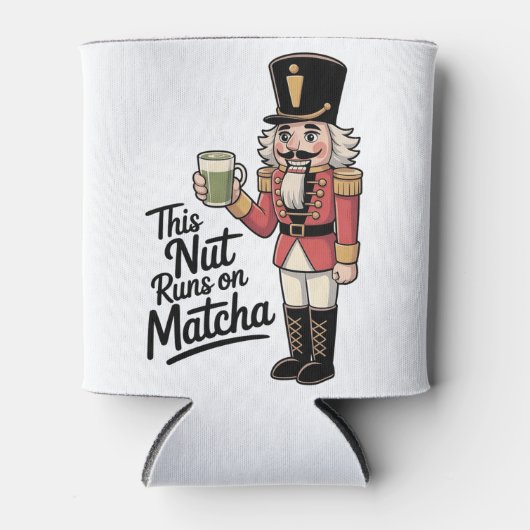 Deze moer draait op Matcha Christmas Nutcracker Blikjeskoeler (Voorkant)