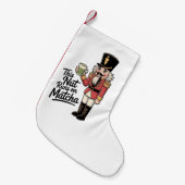 Deze moer draait op Matcha Christmas Nutcracker Kleine Kerstsok (Voorkant (Hangend))