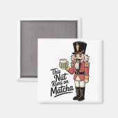 Deze moer draait op Matcha Christmas Nutcracker Magneet (Voorkant / Achterkant)