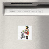Deze moer draait op Matcha Christmas Nutcracker Magneet (Insitu (Vaatwasser))