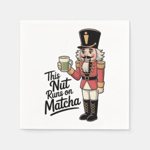 Deze moer draait op Matcha Christmas Nutcracker Servet