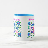 'Deze Mok behoort tot de Chloe' Ringer-Mok (Midden)