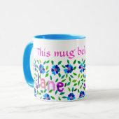 "Deze Mok behoort tot de Mok van Jane" Ringer (Voorkant links)