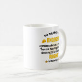 Deze Mok behoort tot een ingenieur. Cadeau van de  (Voorkant rechts)