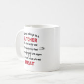 Deze Mok behoort tot een slager. Butcher Gift (Voorkant links)