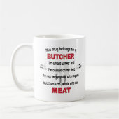 Deze Mok behoort tot een slager. Butcher Gift (Links)