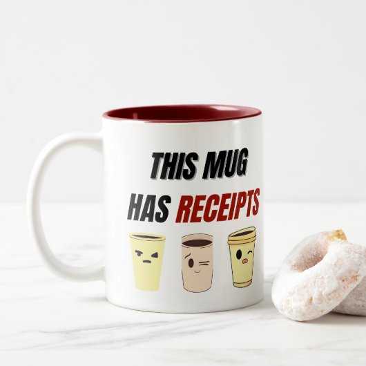 Deze mok heeft bewijs – grappige brutaliteit (Met donut)