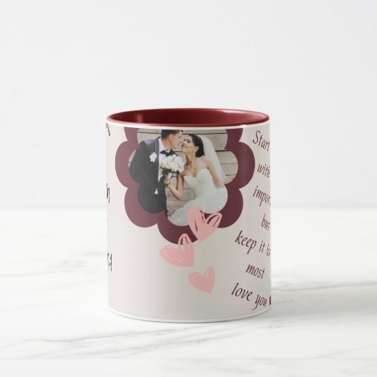 Deze mok is een doordachte en unieke voor twee lie (Midden)