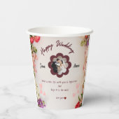 Deze mok is een doordachte en unieke voor twee lie papieren bekers (Achterkant)