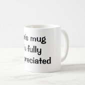 Deze mok wordt volledig afgeschreven (Voorkant rechts)