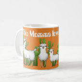 Deze Momma houdt van llamas die bericht mok toevoe (Voorkant links)
