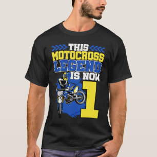 Deze motorcross legende is nu 1 Motorcycle 1st Bir T-shirt