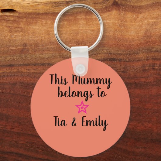 Deze mummie hoort bij... sleutelhanger (Voorkant)