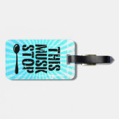 Deze Musk Stop Stencil | Liberal Spoon Meme Bagagelabel (Achterkant horizontaal)