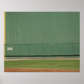 Deze muur staat bekend als 'de Groene Monster'. Poster (Voorkant)