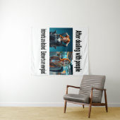 Deze muurschildering voor introverte en extraverte wandkleed (In Situ (horizontaal))