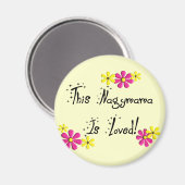 Deze Nagymama (Hongaarse grootmoeder) is LOVED Magneet (Voorkant / Achterkant)