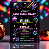 Deze neon Glow arcade pistool Laser Label 13e Verj Kaart