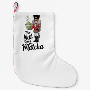 Deze noot loopt op Matcha Kerstmis Notenkraker Kleine Kerstsok