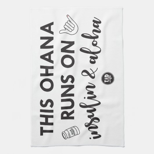 Deze Ohana [Lava] Theedoek (Verticaal)
