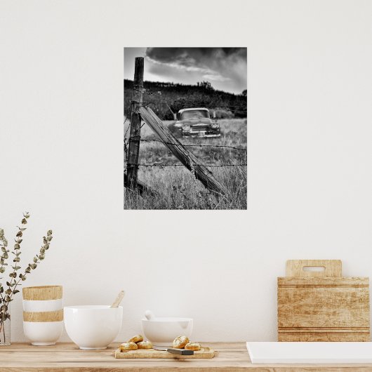 Deze oldtruck geeft geen ... poster (Keuken)