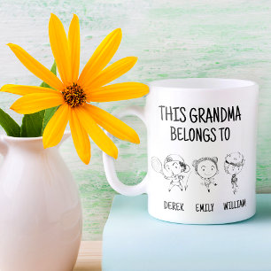 Deze oma behoort tot 3   Funny Gift Mok
