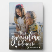 Deze oma behoort tot | MOEDERDAG Fotoplaat (voorkant)