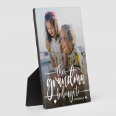 Deze oma behoort tot | MOEDERDAG Fotoplaat (Zijkant)