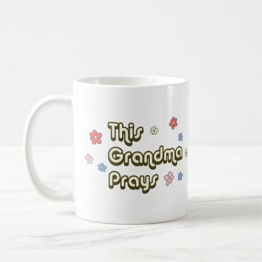 Deze oma bidt Groovy Koffiemok (Links)
