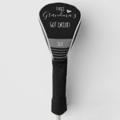 Deze oma heeft Drive Monogram Black Golfheadcover (Voorkant)