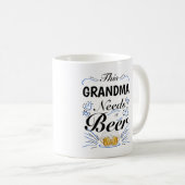 Deze oma heeft een bier nodig koffiemok (Voorkant rechts)