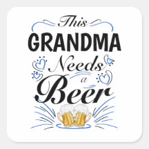 Deze oma heeft een bier nodig